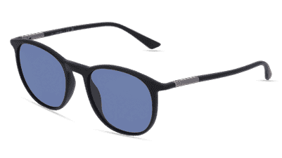 CALVIN KLEIN CK22537S Noir brillant Vue d'angle