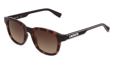 LACOSTE L966S zwart mat Hoekaanzicht