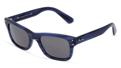RAY-BAN RB 2283 MR BURBANK blauw havana Hoekaanzicht