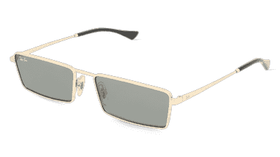 Ray-Ban RB3741 goud Hoekaanzicht