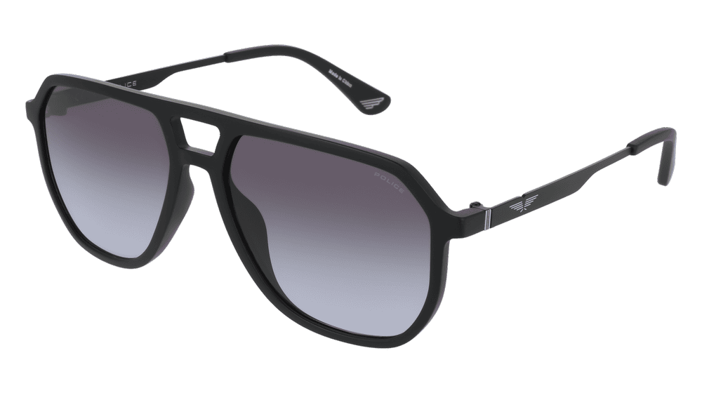 Police SPLQ81 Noir mat Vue d'angle