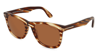 Tom Ford FT1099 Havanna meerkleurig Hoekaanzicht