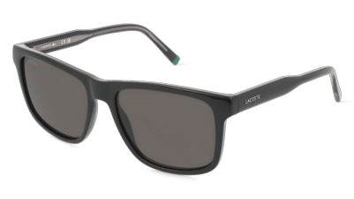 Lacoste L6025S Bleu transparent Vue d'angle