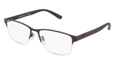 Emporio Armani EA1138 Brun mat Vue d'angle