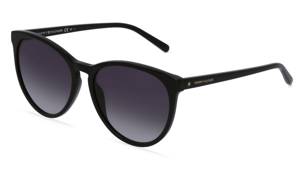 TOMMY HILFIGER EYEWEAR TH 1724/S Noir brillant Vue d'angle