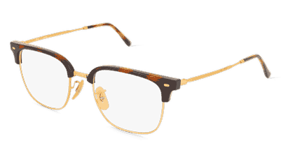 Ray-Ban RX7216 Havana goud Hoekaanzicht