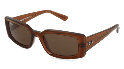 Ray-Ban 0RB4395 KILIANE Brun transparent Vue d'angle