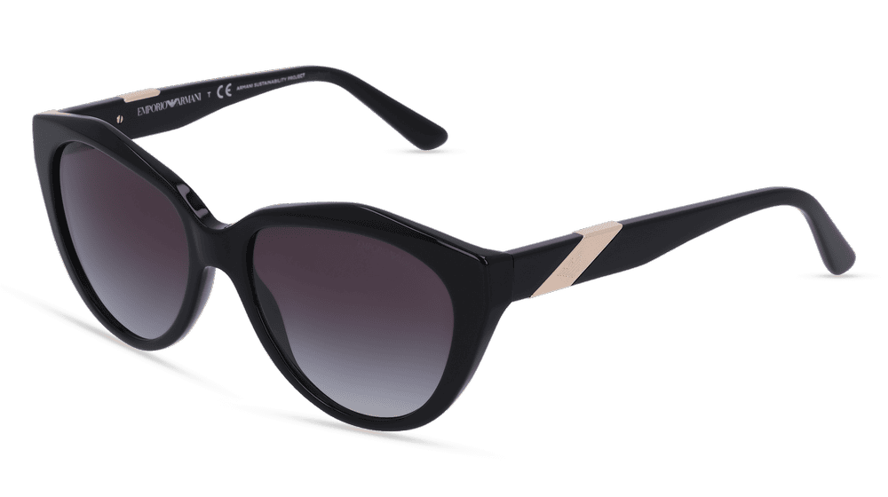 EMPORIO ARMANI EA4178 Noir brillant Vue d'angle