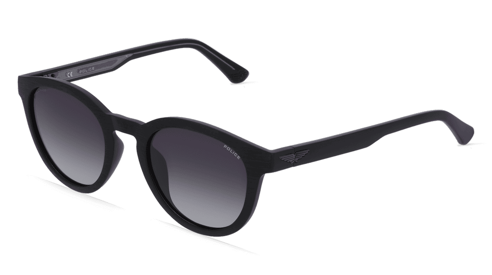 Police POISPLF16 Noir mat Vue d'angle