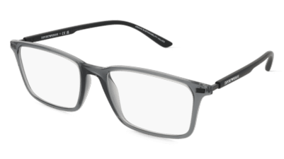 Emporio Armani 0EA3237 Blauw glanzend Hoekaanzicht