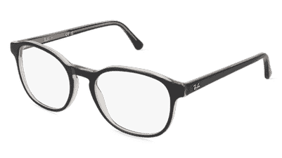 Ray-Ban 0RX5417 Bleu transparent Vue d'angle