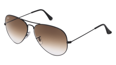 Ray-Ban RB3025 zwart Hoekaanzicht