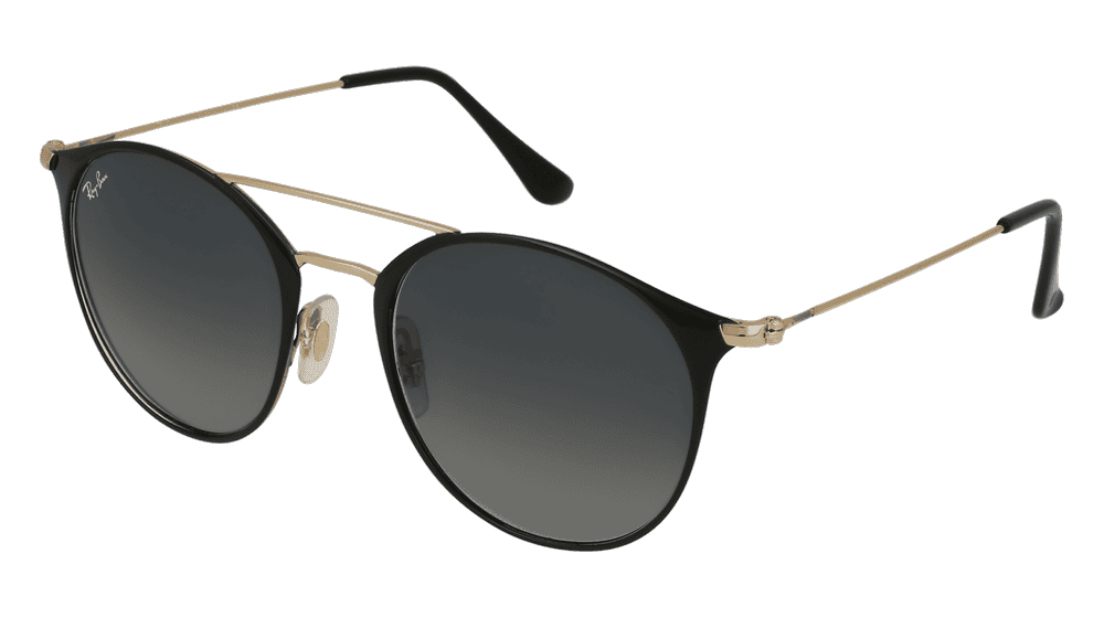 RAY-BAN RB 3546 Black gold Corner View
