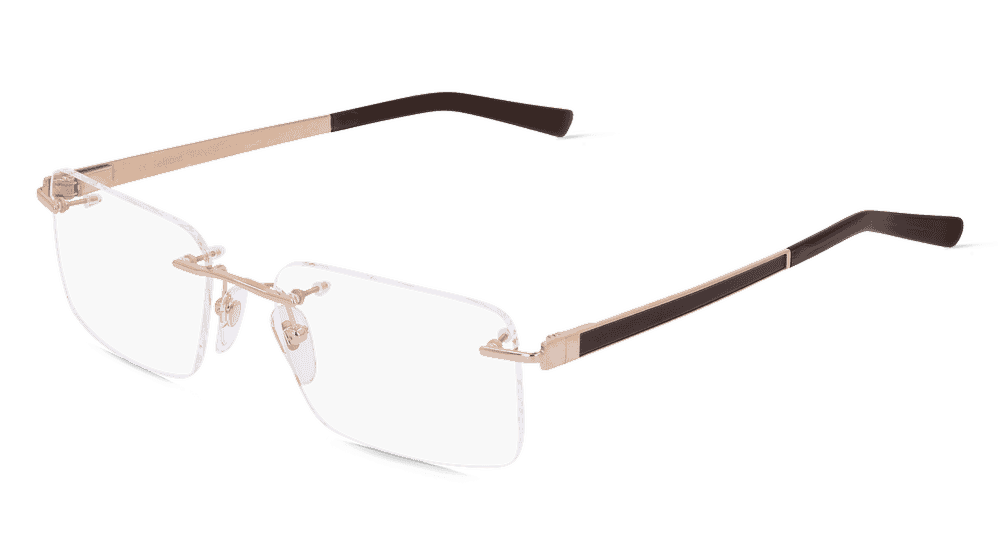 Fielmann TITANIUM 199 FLEX CL goud bruin Hoekaanzicht
