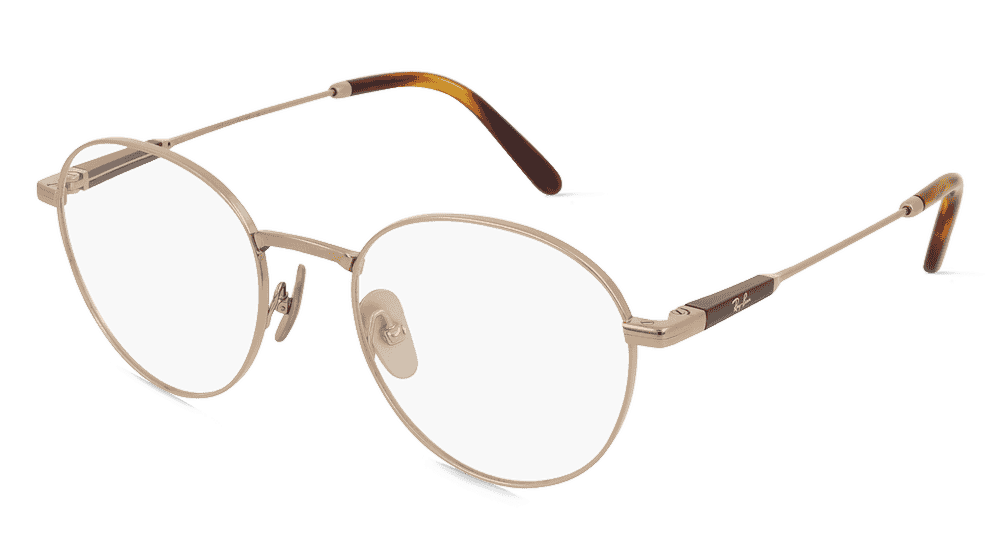 Ray-Ban RX8782 DAVID TITANIUM Marron clair Vue d'angle