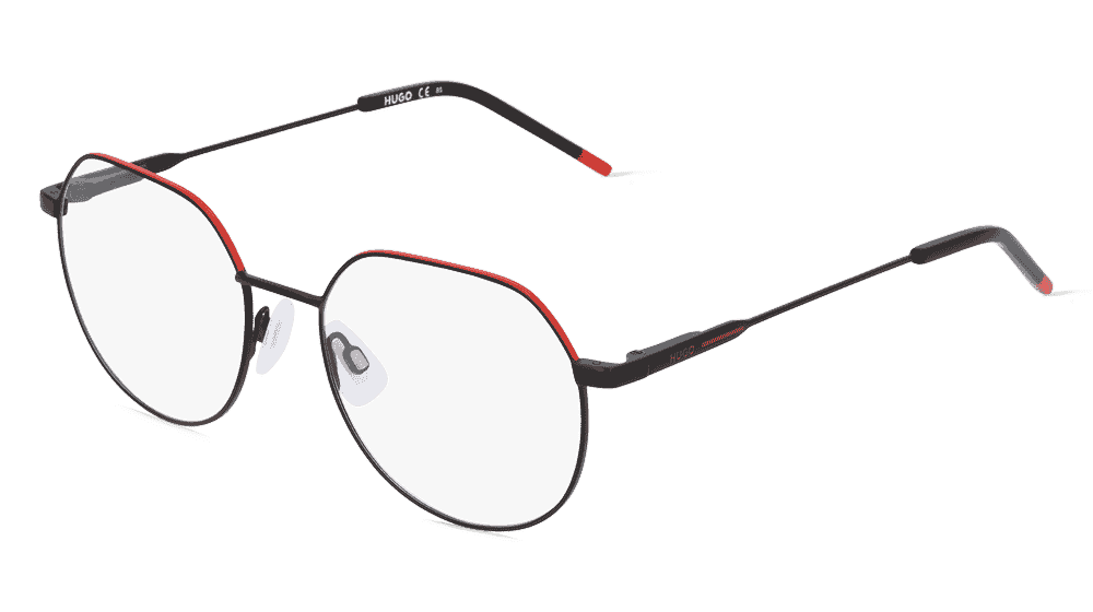 Hugo HG 1179 Rouge noir Vue d'angle