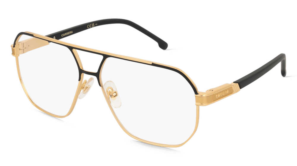 Carrera 1135 zwart goud Hoekaanzicht