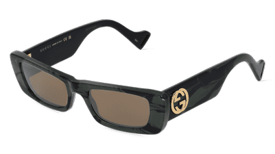 Gucci GG0516S Havanna glanzend Hoekaanzicht