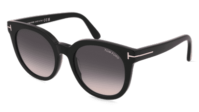 Tom Ford FT1109 Zwart glanzend Hoekaanzicht