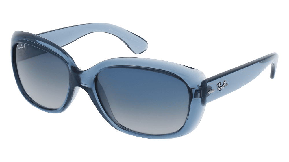 RAY-BAN RB 4101 JACKIE OHH Blue transparent Corner View