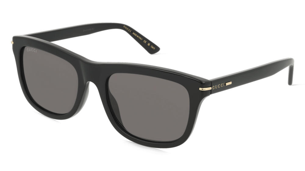 Gucci GG1444S Zwart glanzend Hoekaanzicht