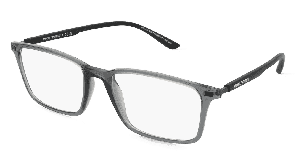 Emporio Armani 0EA3237 Noir transparent Vue d'angle