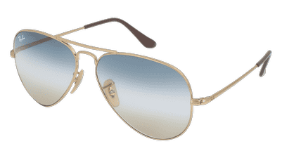 RAY-BAN RB 3689 AVIATOR METAL II Gold Corner View