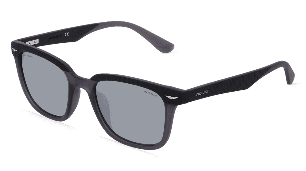 Police POISPLE01 zwart mat Hoekaanzicht