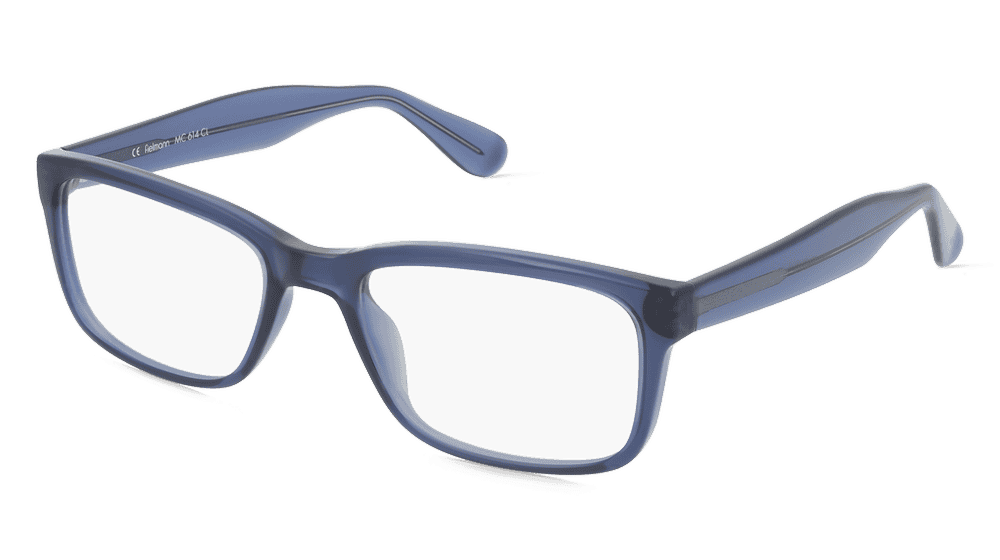 Fielmann MC 614 CL Bleu transparent Vue d'angle