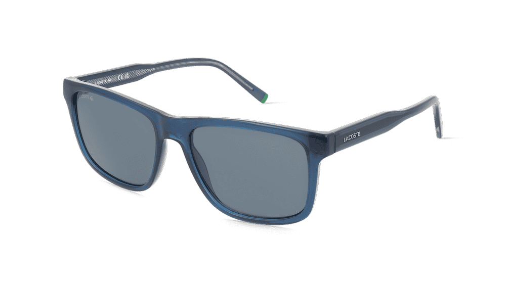 Lacoste L6025S blauw transparant Hoekaanzicht