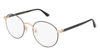 GUCCI GG0297OK goud zwart Hoekaanzicht