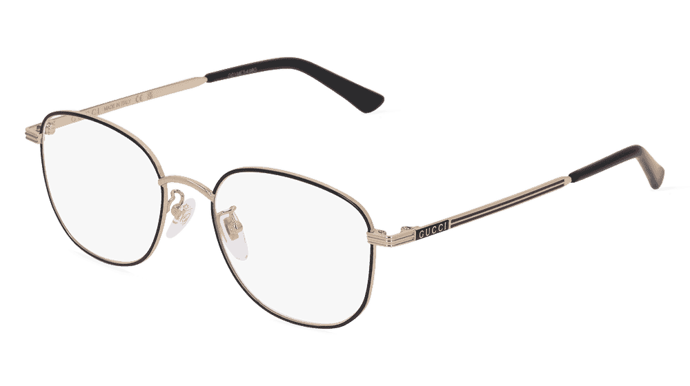 GUCCI GG0838OK Noir or Vue d'angle