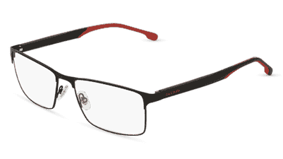 CARRERA 8863 zwart rood Hoekaanzicht