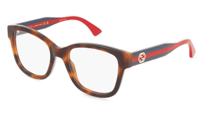 Gucci GG1863O havana blauw Hoekaanzicht