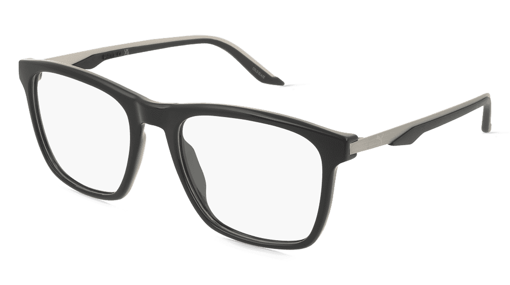 Puma PU0454O TECH Argenté noir Vue d'angle