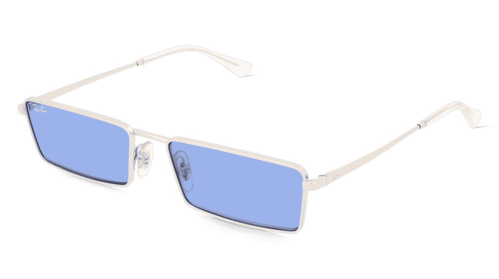 Ray-Ban RB3741 zilver Hoekaanzicht