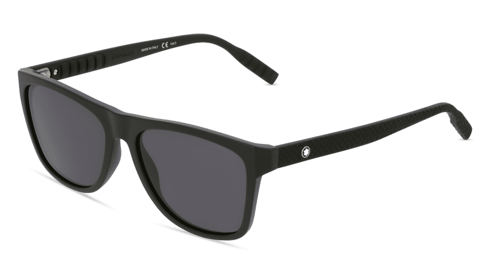 MONTBLANC MB0062S Zwart glanzend Hoekaanzicht