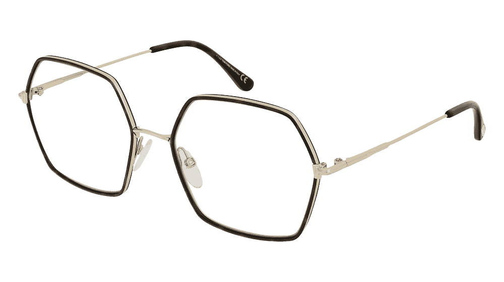 Tom Ford FT5615-B Doré Havane Vue d'angle