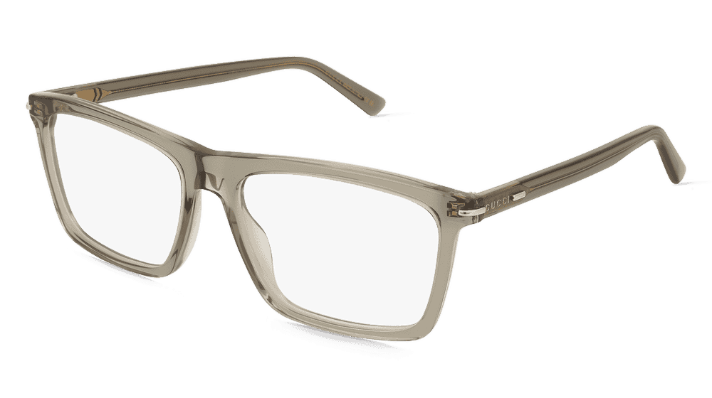 Gucci GG1445O Brun transparent Vue d'angle