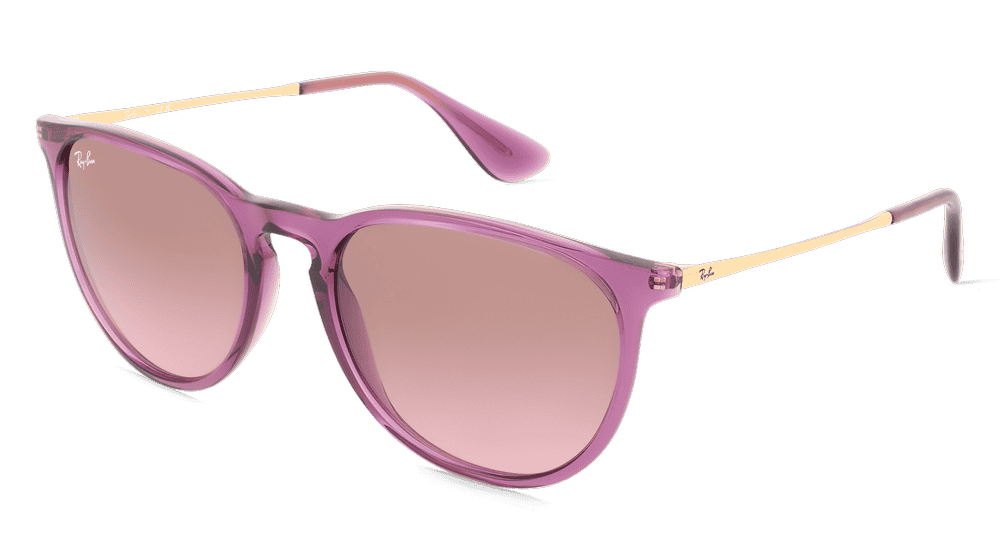 RAY-BAN RB 4171 ERIKA Violet transparant Hoekaanzicht
