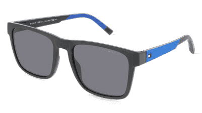 Tommy Hilfiger TH 2144/S Blauw rood Hoekaanzicht