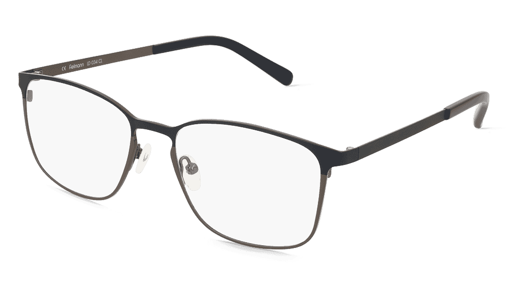 Fielmann LD 034 CL Gris gun bleu Vue d'angle