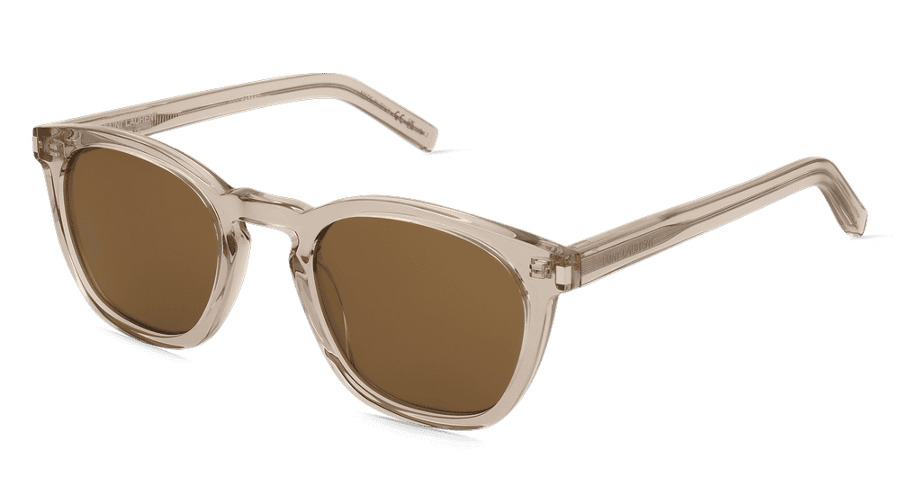 Saint Laurent SL28 Beige Vue d'angle
