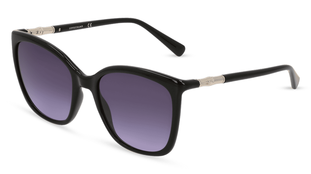 LONGCHAMP LO710S Zwart glanzend Hoekaanzicht