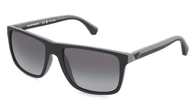 Emporio Armani EA4033 Bleu marron Vue d'angle