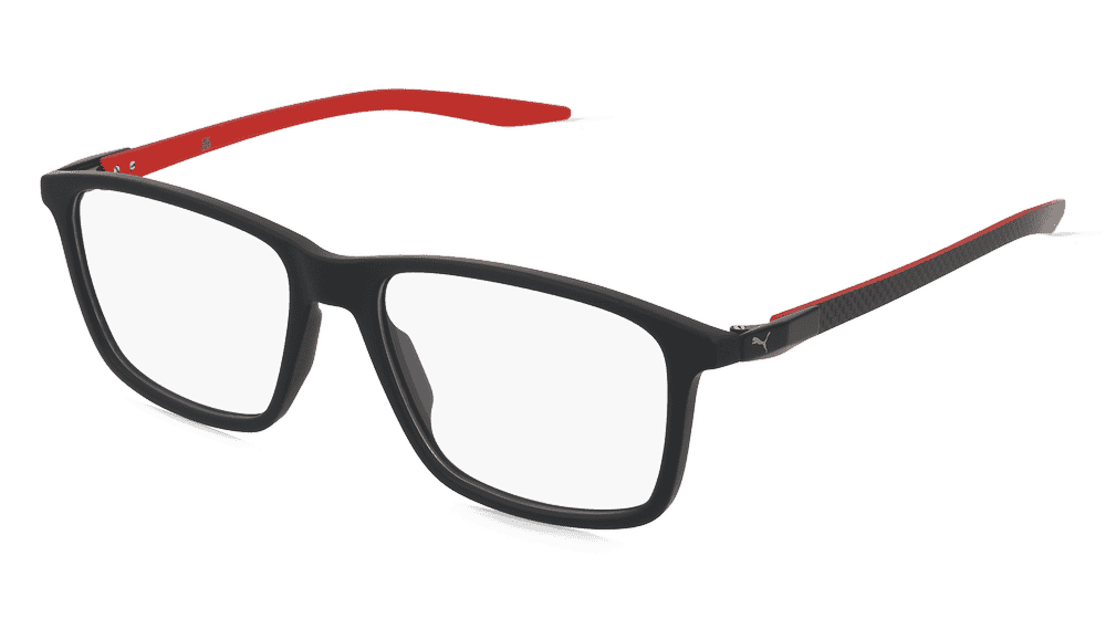 Puma PU0419O Rouge noir Vue d'angle