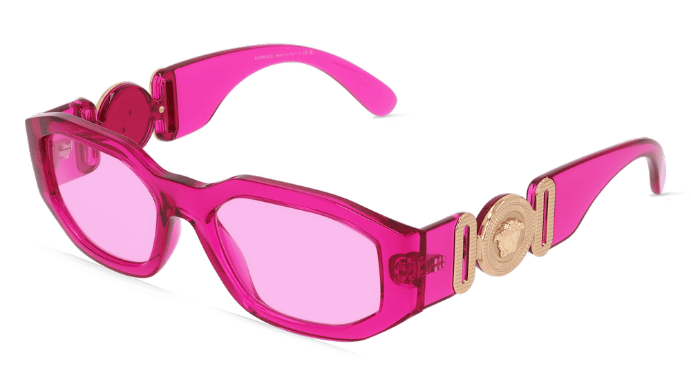 VERSACE VE4361 Fuchsia transparent Vue d'angle