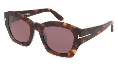 Tom Ford FT1083 GUILLIANA Noir brillant Vue d'angle