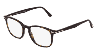 TOM FORD FT5505 grijs gestreept Hoekaanzicht