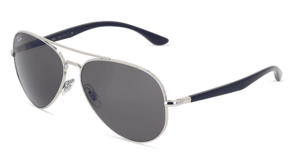 RAY-BAN RB 3675 Zilver glanzend Hoekaanzicht